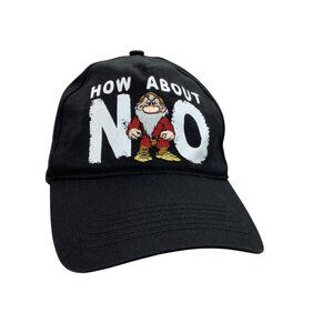 Disney Grumpy "How About No" Adjustable Strapback Baseball Cap Hat Snow White